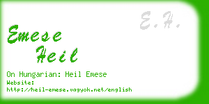 emese heil business card